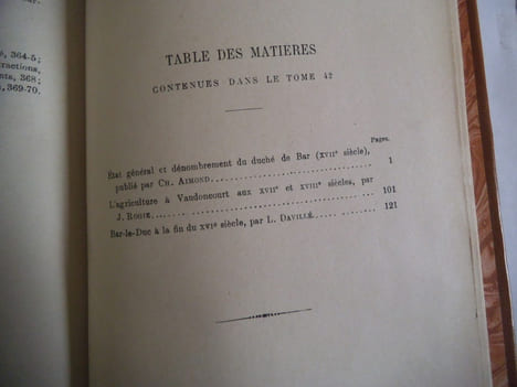 Etat général du dénombrement du Duché de Bar au XVIème siècle.. AIMOND Charles