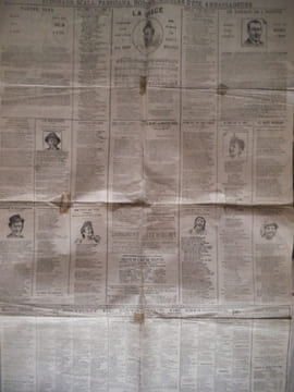 Placard publicitaire pour l’Almanach chantant pour 1897. . Anonyme 