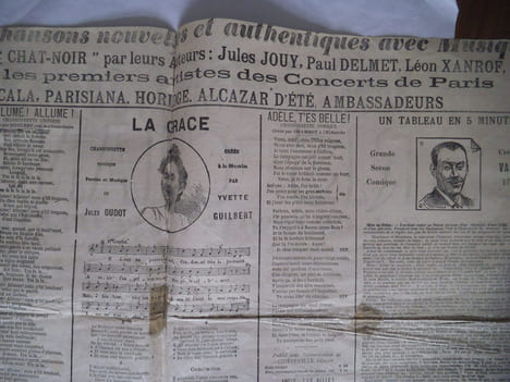 Placard publicitaire pour l’Almanach chantant pour 1897. . Anonyme 
