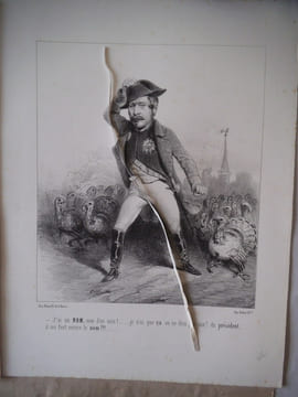 Caricatures contre la candidature de Louis Napoléon Bonaparte-Révolution de 1848.. anonyme