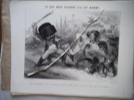 Caricatures contre la candidature de Louis Napoléon Bonaparte-Révolution de 1848.. anonyme