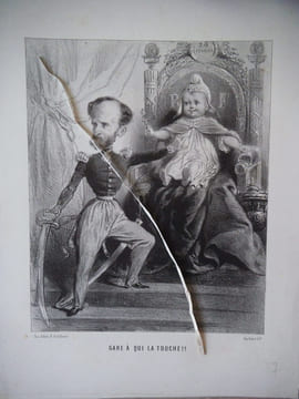 Caricatures contre la candidature de Louis Napoléon Bonaparte-Révolution de 1848.. anonyme