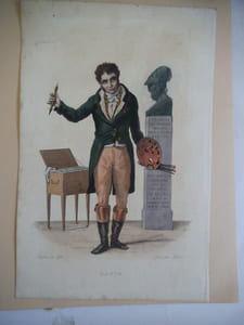 LAVOISIER, Comte de GUIBERT,GROS.DAVID, Mme de STAËL