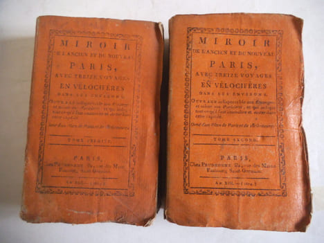 Miroir de l’ancien et du nouveau Paris avec treize voyages en vélocifères dans ses environs. . PRUDHOMME Louis Marie.
