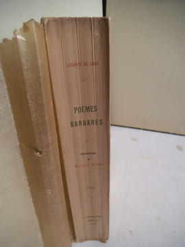 poèmes Barbares. . LECOMTE DE LISLE