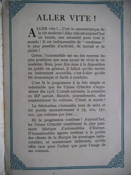 Les voitures CITROËN. . CITROEN. 