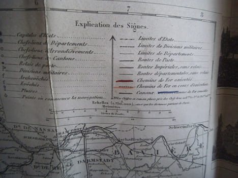 carte routière de France . DYONNET Charles