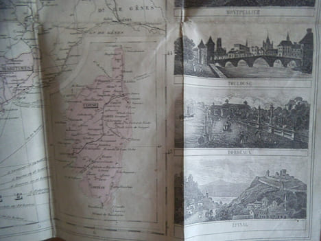 carte routière de France . DYONNET Charles