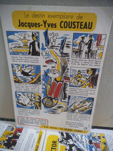 Buvards Maréchal LECLERC -Albert EINSTEIN -Victor FLEMING- Jean MERMOZ- Louis PASTEUR- Pierre CURIE - Paul- Emile VICTOR- Jacques Yves COUSTEAU.