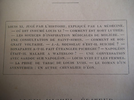 Les indiscrétions de l’histoire.. CABANES docteur.