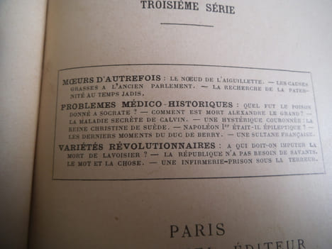 Les indiscrétions de l’histoire.. CABANES docteur.