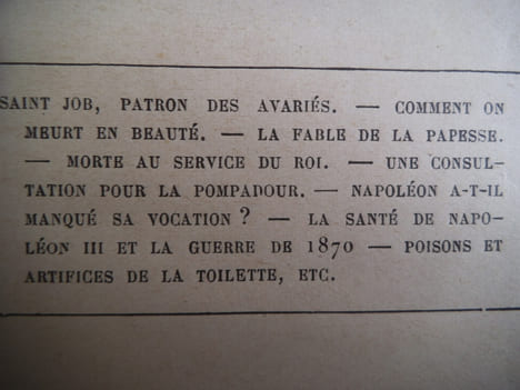 Les indiscrétions de l’histoire.. CABANES docteur.