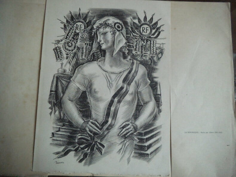 LA REPUBLIQUE.. DECARIS Albert 