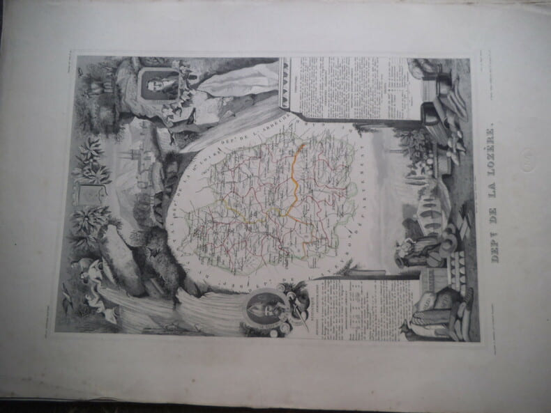 cartes de l’atlas LEVASSEUR &eacute;dition de  1845. . LEVASSEUR  