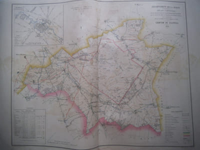 Atlas cantonal du département de la Marne 1878.