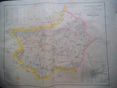 Atlas cantonal du département de la Marne 1878.