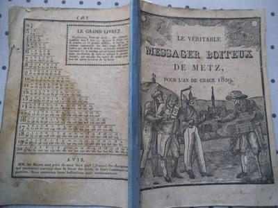Le véritable messager boiteux de METZ pour l’an de grâce 1829.