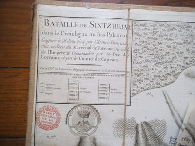 Plan de la bataille de SINTZHEIM