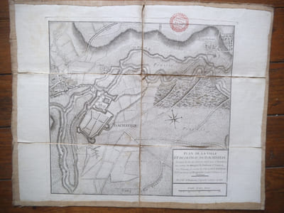 Plan de la ville et du château de DACHSTEIN