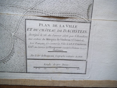 Plan de la ville et du château de DACHSTEIN