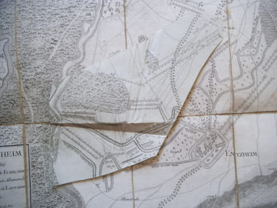 Plan de la bataille de d’ENTZHEIM près de STRASBOURG