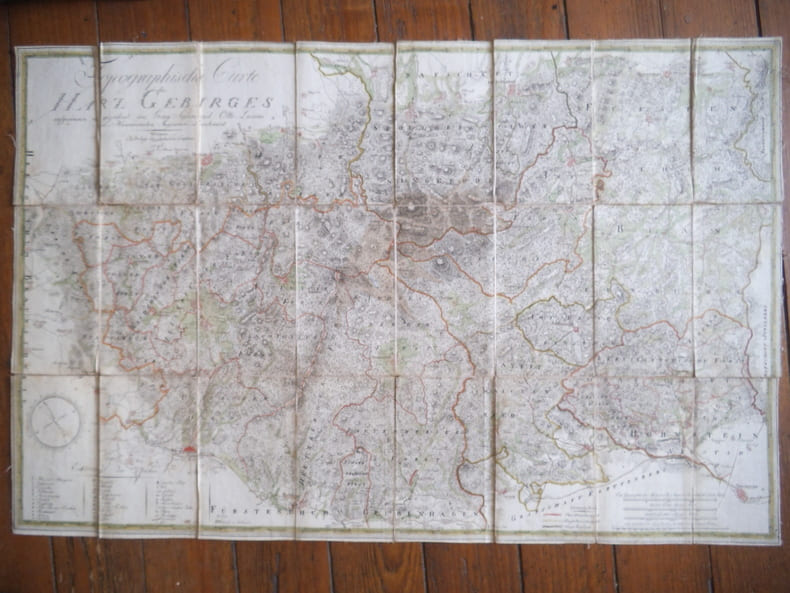 Topographische des Harz Gebirges.. OTTO LASIUS Georg Sigismund. 