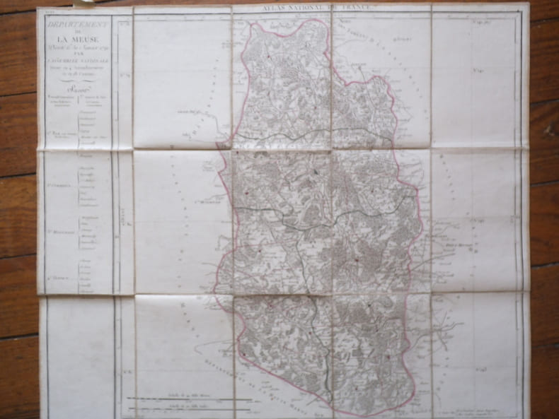 Carte du d&eacute;partement de la Moselle . PIQUET Charles. 