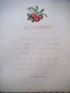 Cahier de composition d’écriture.