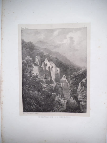 HAUT- RHIN lithographies originales . ENGELMANN , BICHEBOIS , ADAM, 