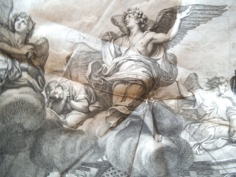 le plafond de la chapelle de Sceaux. AUDRAN Gérard 