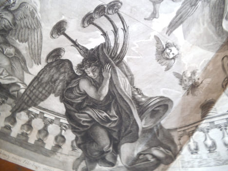 le plafond de la chapelle de Sceaux. AUDRAN Gérard 