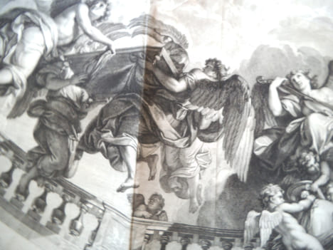 le plafond de la chapelle de Sceaux. AUDRAN Gérard 