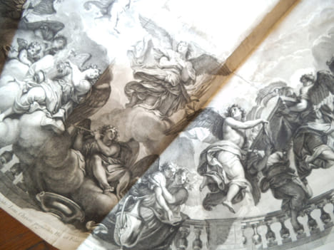 le plafond de la chapelle de Sceaux. AUDRAN Gérard 