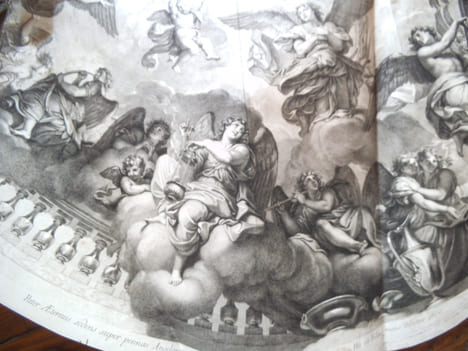 le plafond de la chapelle de Sceaux. AUDRAN Gérard 