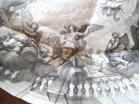 le plafond de la chapelle de Sceaux. AUDRAN Gérard 