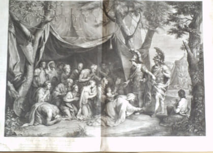 La famille de DARIUS aux pieds d’ALEXANDRE.