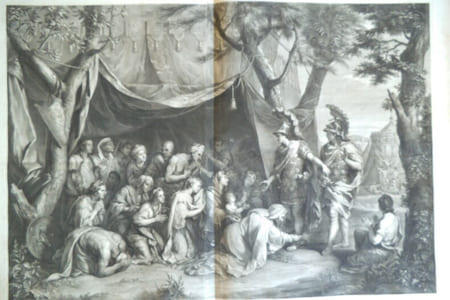 La famille de DARIUS aux pieds d’ALEXANDRE.