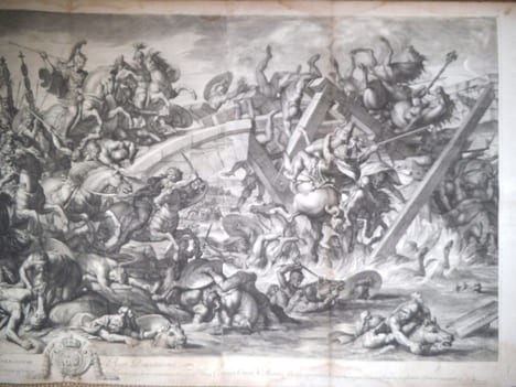 La bataille du pont MILVIUS- CONSTANTIN contre MAXENCE.
. AUDRAN Gérard