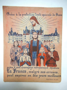  Nouveau n°6 : Connais tu ?.. la France ? Vois comme elle souffre quand elle oublie la loi de Dieu !. Collection Feu Nouveau 