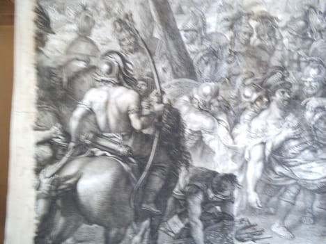 PORUS blessé devant Alexandre.. AUDRAN Gérard