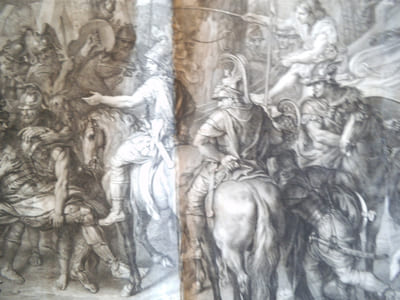 PORUS blessé devant Alexandre.