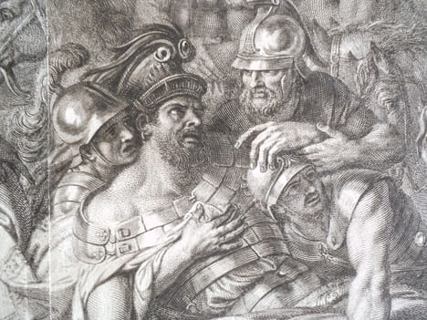 PORUS blessé devant Alexandre.. AUDRAN Gérard