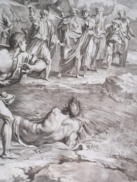 le jeune Pyrrhus sauvé. . AUDRAN Gérard