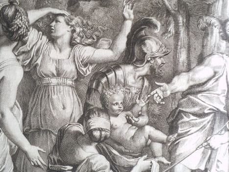 le jeune Pyrrhus sauvé. . AUDRAN Gérard
