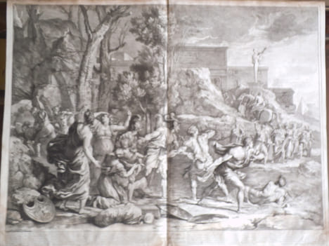 le jeune Pyrrhus sauvé. . AUDRAN Gérard
