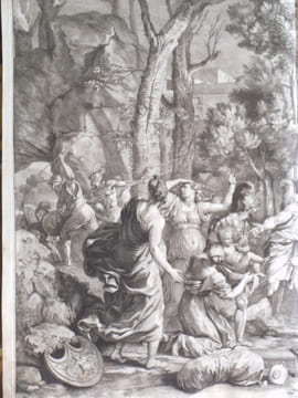 le jeune Pyrrhus sauvé. . AUDRAN Gérard