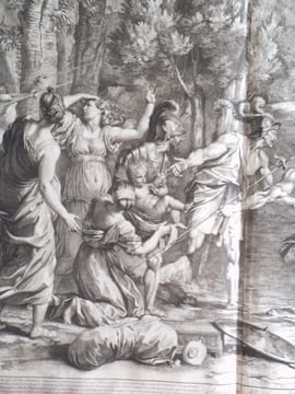 le jeune Pyrrhus sauvé. . AUDRAN Gérard