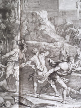 le jeune Pyrrhus sauvé. . AUDRAN Gérard