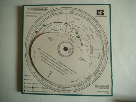 Carte du ciel planétaire « SP » . MADORINI Paul
