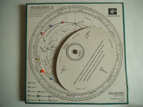 Carte du ciel planétaire « SP » . MADORINI Paul